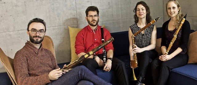 Das Ensemble Rinforzando spielt im Engelisaal des Gasthauses Schwanen.   | Foto: Kulturamt