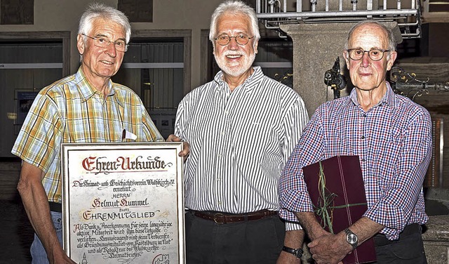 Fr seine auerordentlichen Verdienste...mmel wurde zum Ehrenmitglied ernannt.   | Foto: Rothermel