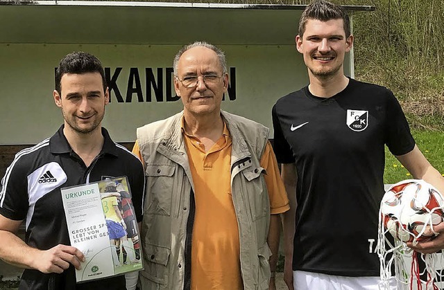 <BZ-FotoAnlauf>Fairplay:</BZ-FotoAnlau...s Argast, Sportvorstand des FC Kandern  | Foto: FC Kandern