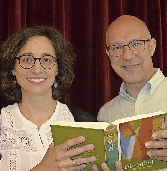 Ruth und Thomas Schneeberger moderierten das Frauenfrhstck.   | Foto: B. Rderer