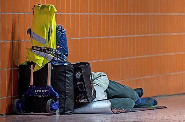 Wie Obdachlosen eine Unterkunft ermgl... Baugenossenschaften, meinen Schler.   | Foto: dpa