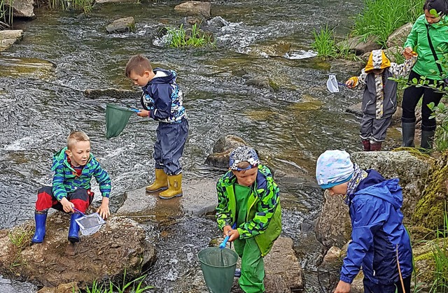 Mit Eifer dabei: die Vorschulkinder in der Schutter   | Foto: B. Zehnle-Lehmann