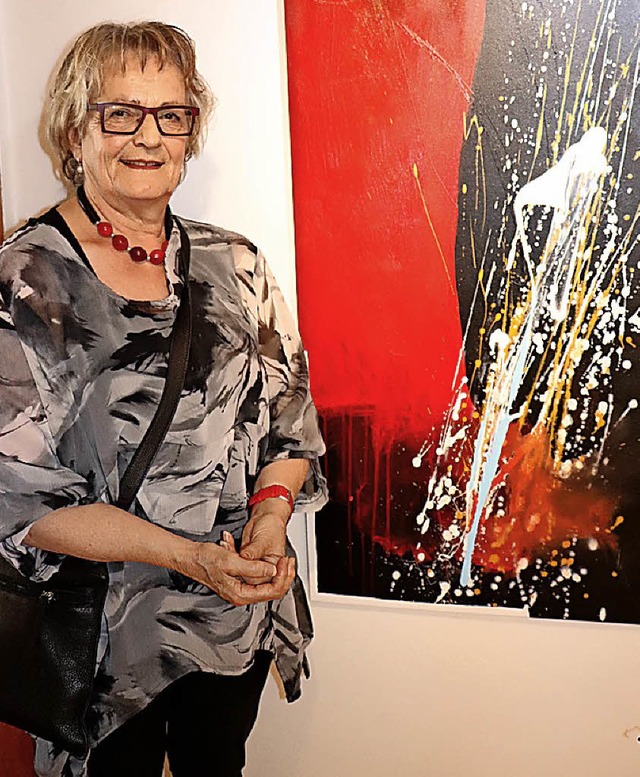 Monika Luckas stellt 70 ihrer Gemlde im Schwarzwlder Skimuseum aus.  | Foto: Dieter Maurer