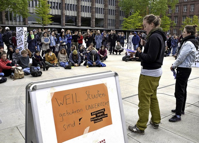 Die Studierendenvertretungen der Freib...len sprechen sich gegen Gebhren aus.   | Foto: Thomas Kunz