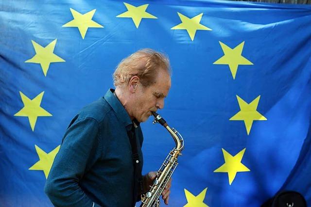 Pulse of Europe an der Dreilnderbrcke