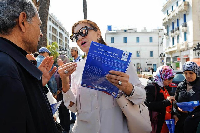 Souad Abderrahim hat gute Chancen, ers... der Landeshauptstadt Tunis zu werden.  | Foto: Katharina Eglau