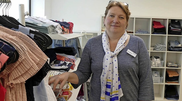 Marion Wehrle hat in der Neutorstrae ...r Baby- und Kinderkleidung erffnet.   | Foto: Saskia Rohleder