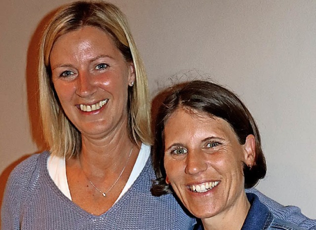 Neu  (von links): Kathrin Dreher (Schr...und Ina Eckert-Steiert (Jugendwartin)   | Foto: Maurer