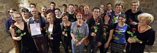 Die Preistrgerinnen und Preistrger d..., Hendrijk Guzzoni (Vierter von links)  | Foto: Thomas Kunz