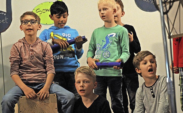 Das Schulkonzert war alles andere als ...Die Kinder zeigten groe Spielfreude.   | Foto: Ounas-Krusel