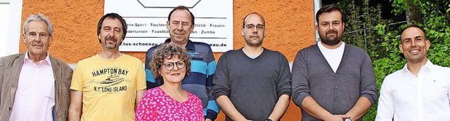 Geehrtes TUS-Mitglied (von links):  Ha...nn (Schriftfhrer) und  Tobias Hauger   | Foto: klabund