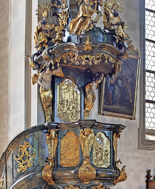 Die Kanzel in der St.-Margarethen-Kirche   | Foto:  KSEW/Erwin Reiter