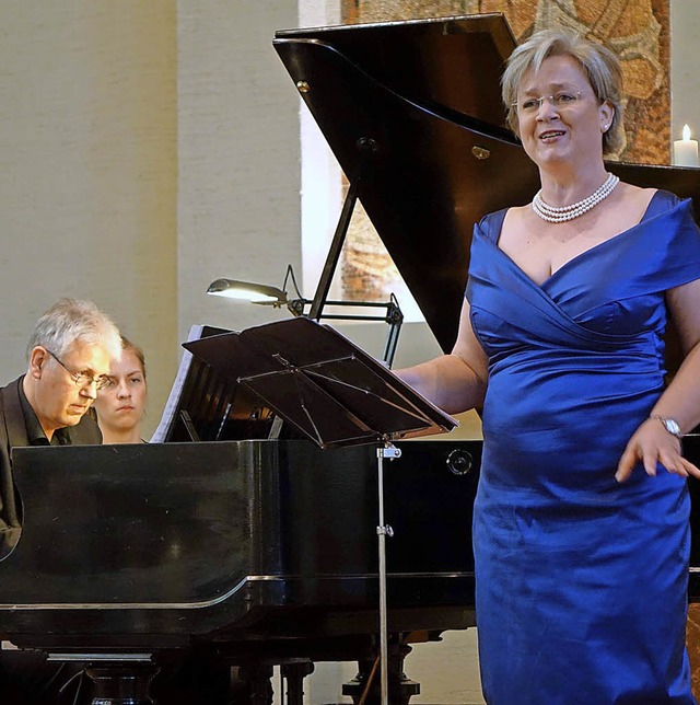 Die renommierte Sopranistin Sibylla Ru...eine wahre Sternstunde der Liedkunst.   | Foto: Roswitha Frey