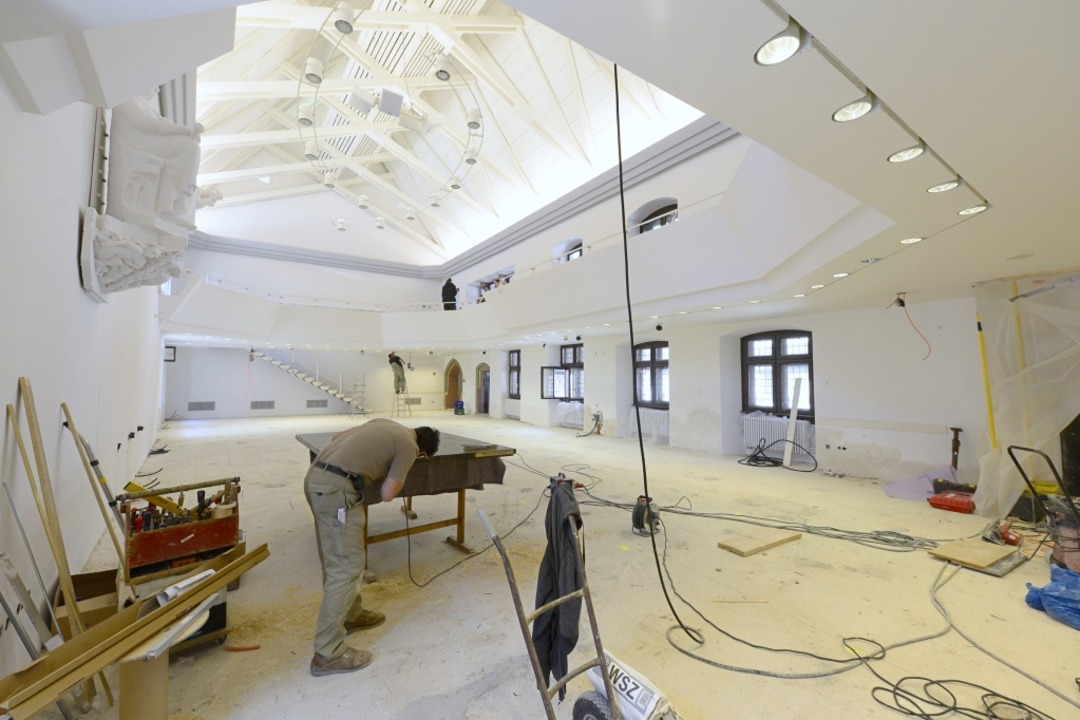 Baustelle Ratssaal: Wenn die Gemeinder...urckkehren, wird manches anders sein.  | Foto: Ingo Schneider