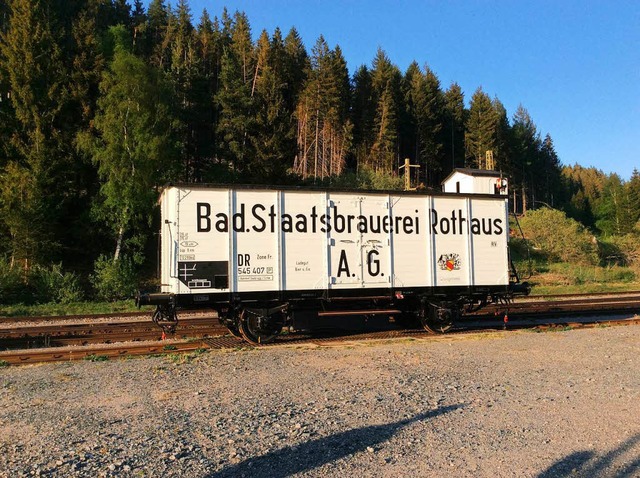 Blickfang in Seebrugg: der historische Bierwagen    | Foto: IG 3-Seenbahn