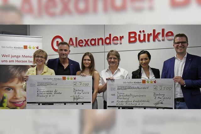 Spenden an Frderverein fr krebskranke Kinder