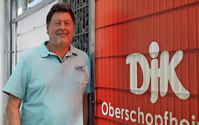 Erhard Siefritz kmmert sich bei der DJK Oberschopfheim um das Vereinsheim.   | Foto: Julia Trauden