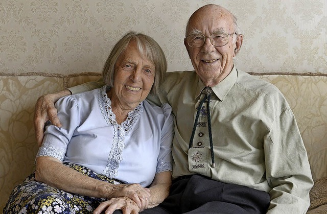 Seit 65 Jahren ein gutes Team: Hannelore und Heinz Lusch.   | Foto: schneider