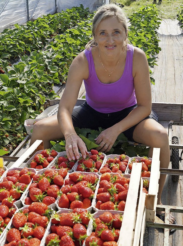 Erntehelferin Josefa Marek aus Polen   | Foto: Storck