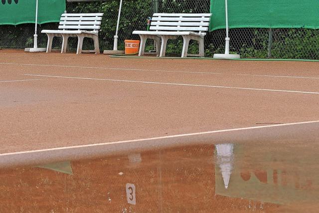 Tennis-Derby fällt ins Wasser