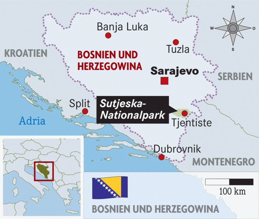 Sutjeska-Nationalpark in Bosnien – einer der letzten Urwälder Europas