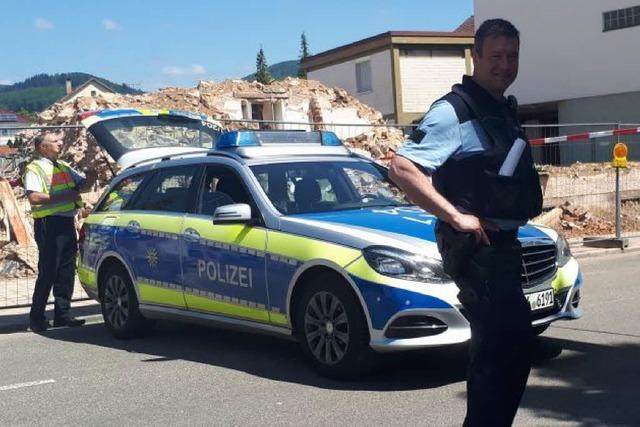 Eine Bombenattrappe hat die Innenstadt von Wehr lahmgelegt