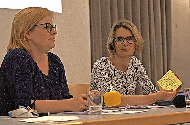 Schulsozialarbeiterin Melanie Vahl, un...tungslehrerin  Jutta Borkowski-Junge.   | Foto: privat