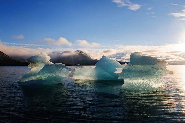 Das Eis in der Arktis schmilzt zgig.  | Foto: dpa