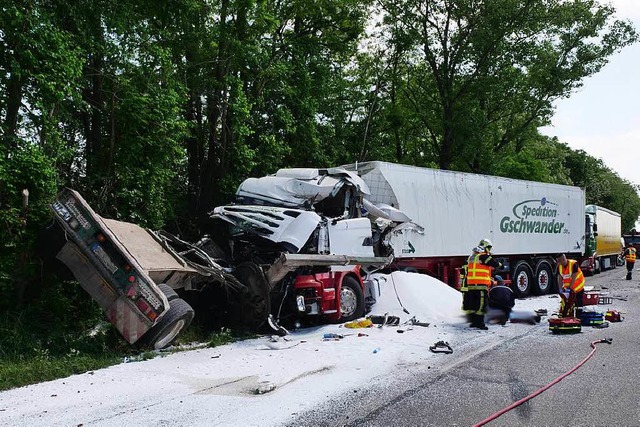 Im Elsass ist ein Lahrer Lasterfahrer bei einem Unfall ums Leben gekommen.  | Foto: kamera24