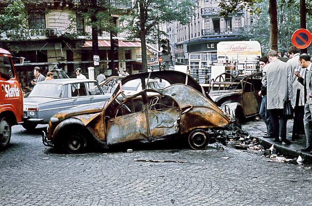 Am Morgen danach: ausgebrannte Kleinwa...viertel Quartier Latin am 25. Mai 1968  | Foto: -