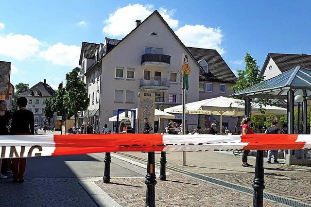 Bombenalarm in Wehr: Am Freitag war di...s handelte sich aber um eine Attrappe.  | Foto:  Bader