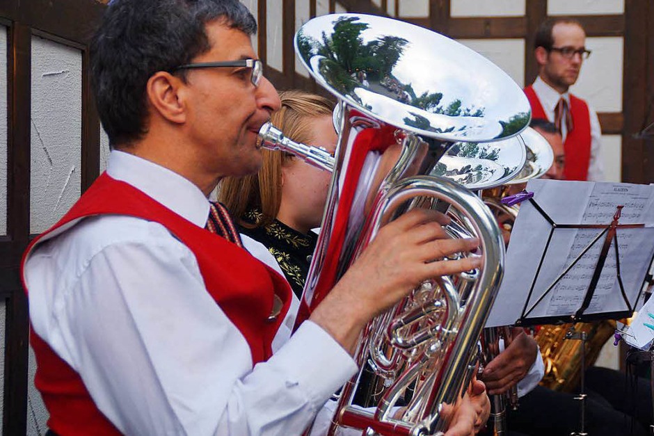 Im Freien fand das Serenadenkonzert der Stadtmusik Schönau statt (Foto: Verena Wehrle) Im Freien fand das Serenadenkonzert der Stadtmusik Schönau statt (Foto: Verena Wehrle)