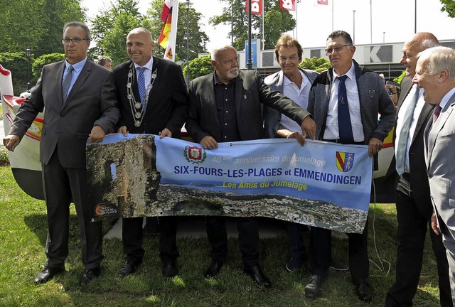 40 Jahre Stdtepartnerschaft und Einweihung Europaplatz  | Foto: Georg Vo