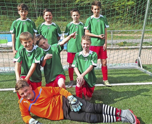 Sie sicherten sich den Sieg bei &#8222...ungen Kicker der Realschule Bonndorf.   | Foto: Realschule