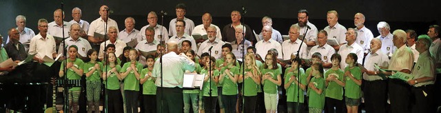 Eine Premiere feierte der Projektchor ...Kinderchor der Lahrer Eichrodtschule.   | Foto: Heidi Fssel