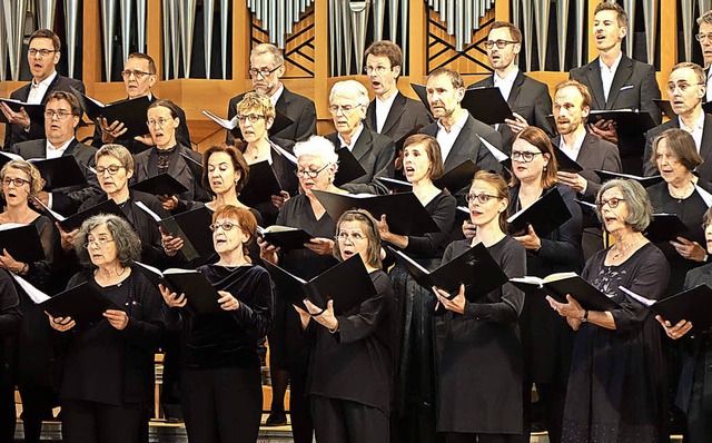 Romantisches und Modernes sang der Fra...ei seinem Konzert in der Stadtkirche.   | Foto: Roswitha Frey