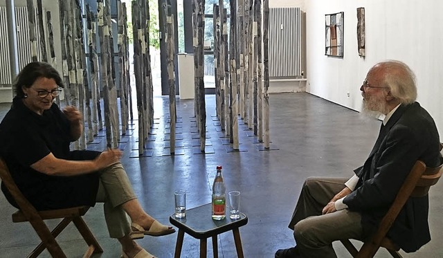 Petra Ghringer-Machleid und Franz Armin Morat im Artforum   | Foto: Susanne Ramm-Weber