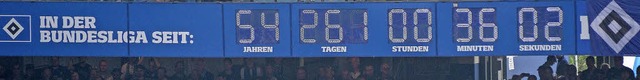 Die Zeit in der Fuball-Bundesliga ist...seit der Vereinsgrndung dokumentiert.  | Foto: dpa