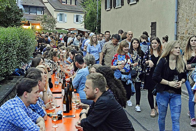 Das St. Georgener Weinfest markiert de...n der Freiburger Fest- und Hocksaison.  | Foto: Michael Bamberger