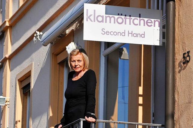 Ingeborg Kaprad fhrt den Edelsecondhand  | Foto: Ingo Schneider