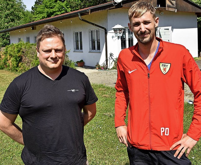 FSV-Jugendleiter Markus Solito-Weber (...es FSV Rheinfelden, Patrick Da Rugna.   | Foto: Heinz Vollmar