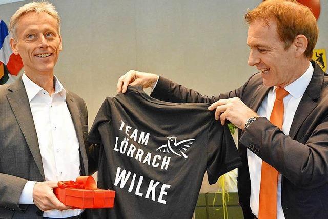 Fotos: Lrrachs Brgermeister Michael Wilke verabschiedet sich