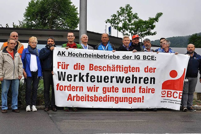 Solidaritt fr die Mitglieder der DSM-Werksfeuerwehr  | Foto: Verena Pichler 