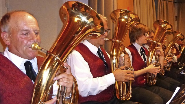 In einer Polka kamen  die Tenorhrner ...kvereins  besonders gut zur Geltung.    | Foto: Anne Freyer