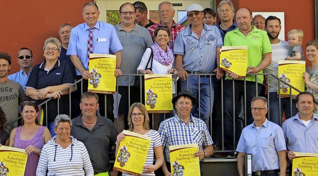 Vorfreude auf das zweitgige Spektakel...Marktteilnehmer bei der Ortsbegehung.   | Foto: NGK