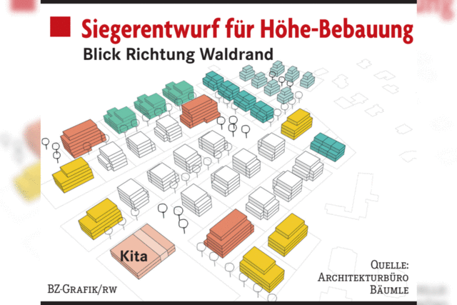 Plne fr die geplante Hhe-Bebauung in Zhringen stoen bei Brgern auf Skepsis