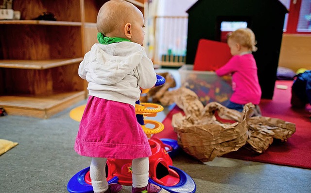 Ab Herbst werden auch Kleinkinder in der Stadt Zell betreut.   | Foto: dpa