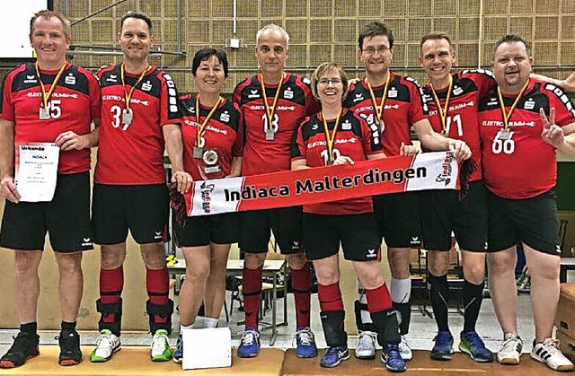 Das Malterdinger Mixed-Team der AK 45p...Grau, Waldemar Schott, Jochen Kcher.   | Foto: privat