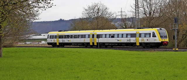 Ein Triebzug der Baureihe 612 auf dem Weg von Singen nach Basel  | Foto: Rolf Reimann