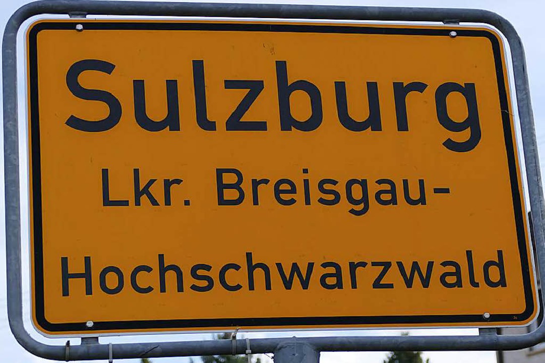 Ein Sulzburger Ortsschild wurde gestohlen.  | Foto: Helena Hiss